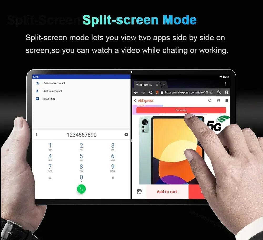 11 Inch Tablet with 16GB+1T Wifi + 5G Dual SIM