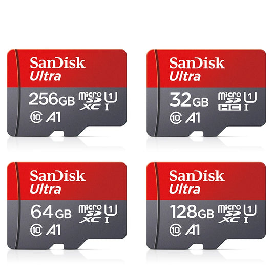 SanDisk Micro SD Card - 256GB/128GB/64GB/32GB Class 10 UHS-1 Flash Card