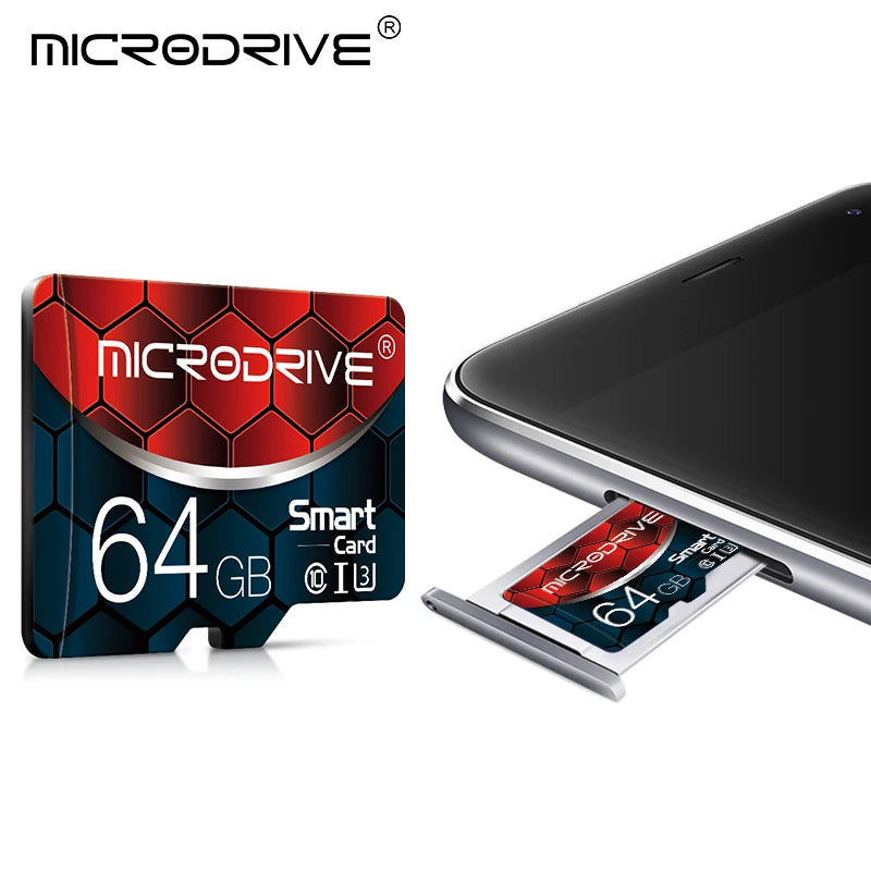 MicroDrive Micro TF SD Card - 16GB, 32GB, 64GB, 128GB