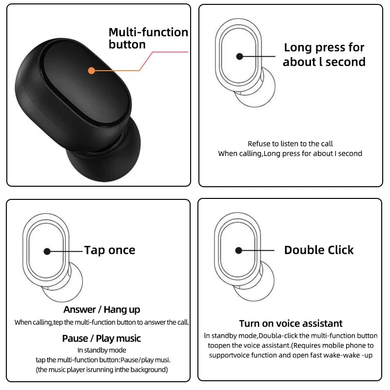 Xiaomi Redmi Airdots 2 Wireless Bluetooth Headset with Mic