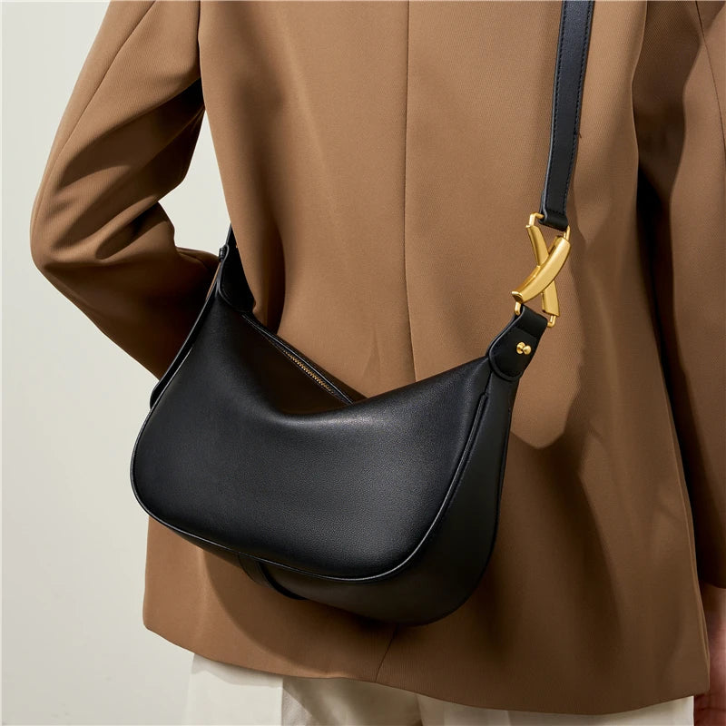 Leather Underarm Small Shoulder Bag