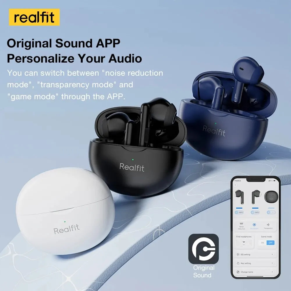 Realfit F2 Pro ANC Active Noise Cancellation Bluetooth Earphones