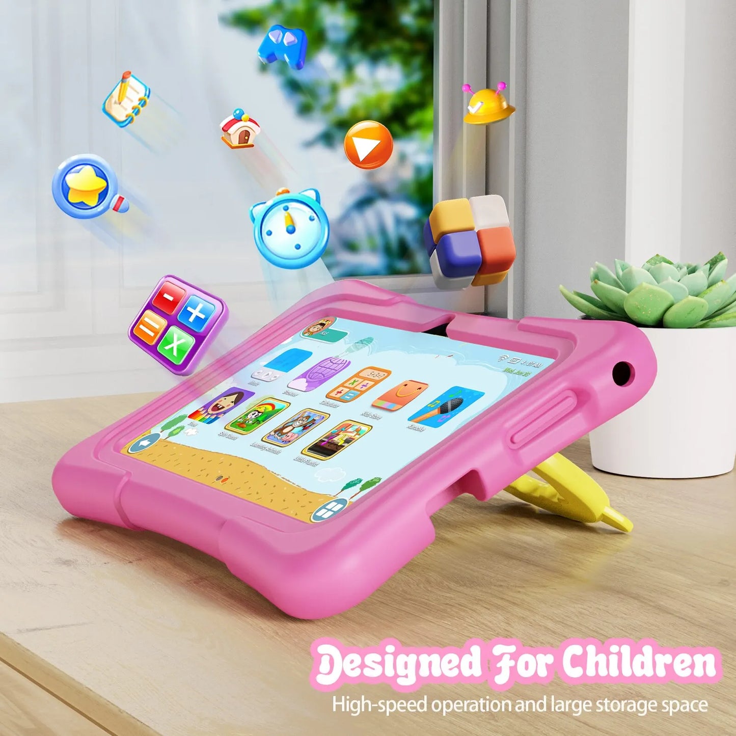 PRITOM Tablet for Kids - 7 Inch Android 11 with Educational Software