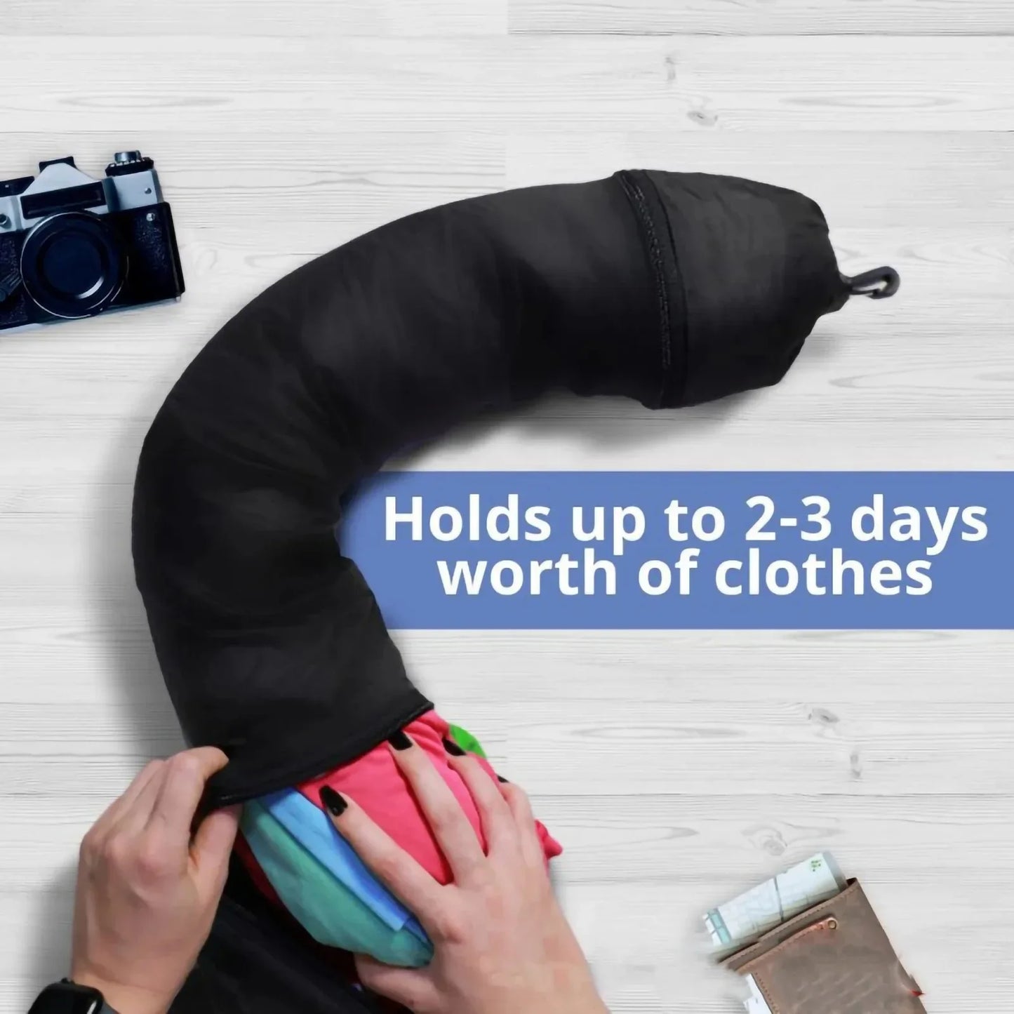 Portable Travel Neck Pillow with Storage Bag