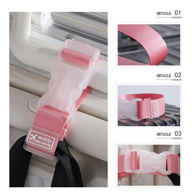 Nylon Luggage Straps - 27x2.5cm Travel Essential