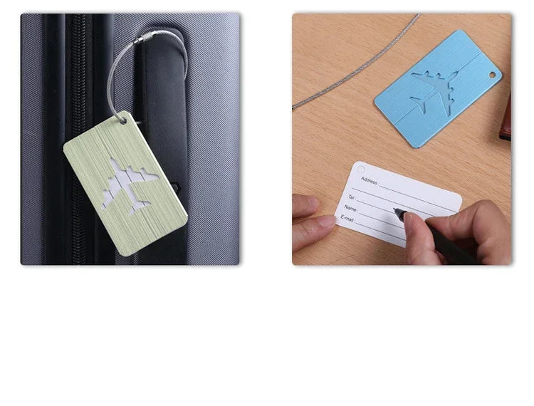 Fashion Luggage Tags Aluminium Alloy