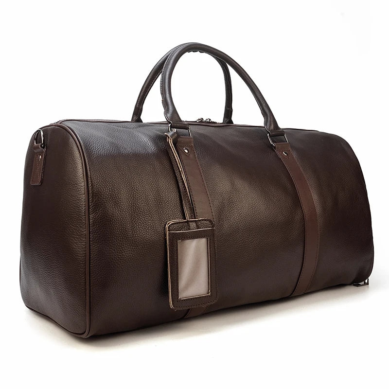 MAHEU Leather Travel Bag