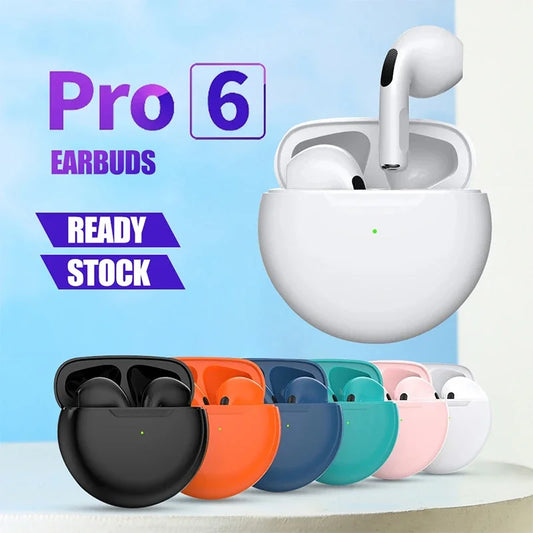 Air Pro 6 TWS Wireless Earphones with Mic