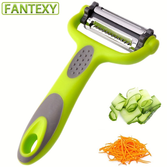 3-in-1 Multifunctional Fruit & Vegetable Peeler, Paring Knife, Grater & Shredder