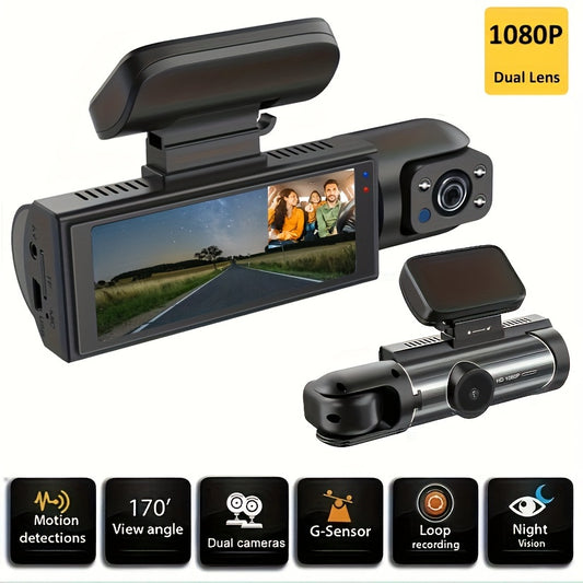 Dual Dash Cam with Infrared Night Vision