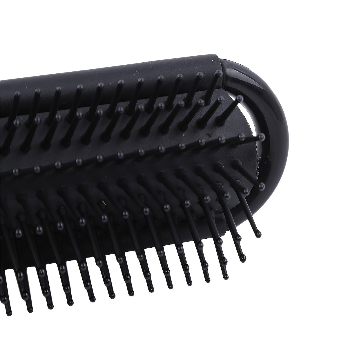 Portable Folding Hair Brush With Mirror