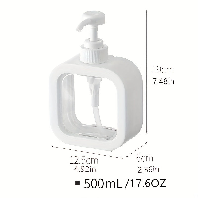 300/500ml Bathroom Soap Dispensers - Refillable Lotion, Shampoo & Shower Gel Holder