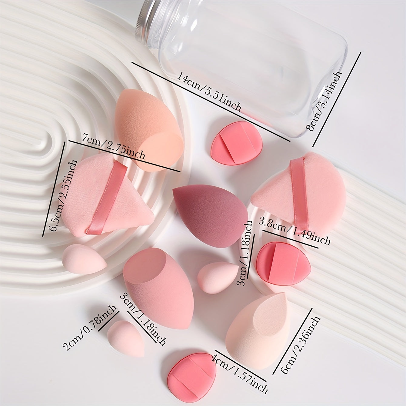 12-Piece Makeup Sponge Set for Flawless Application